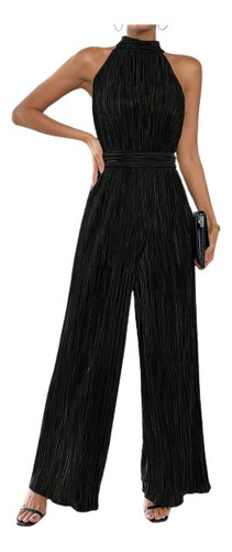 Entero Jumpsuit Mono Fiesta Cuello Halter Plisado El 205