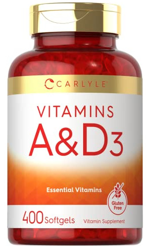 Carlyle Vitamina A Y D Suplemento Ten 400 Softgels H1qzr