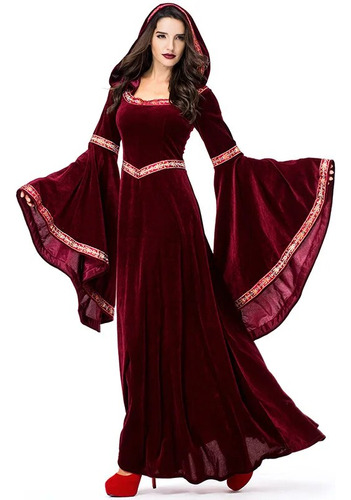 Novia Vampiro Renacentista Medieval Para Mujer De Halloween