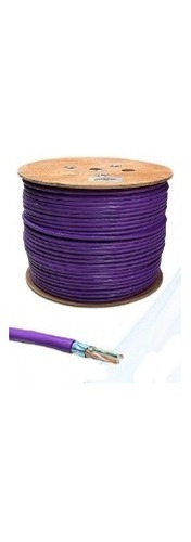 Cable Cat 6a Ftp Violeta 100 % Cobre Certificado.