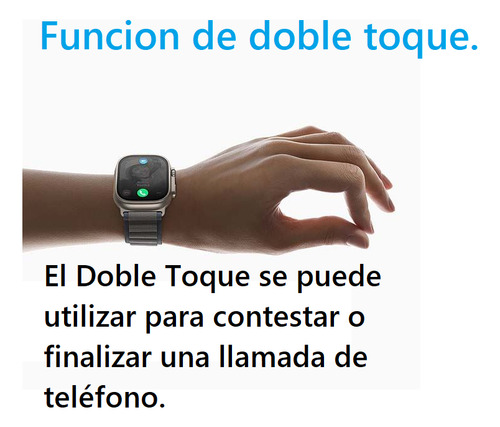 Reloj Inteligente Watch Ultra Isdewatch Smartwatch Con Bocina Bluetooth Incluida Kit De 2 Piezas Sensor Cardíaco Y Oxígeno Llamadas Notificaciones Compatible Con Ios Y Android Para Mujer Y Hombre