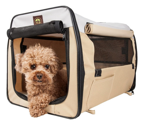 Pet Life Easy Folding Transportador De Jaula Para Perros Y M