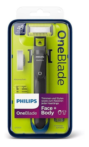Imagen 2 de 7 de Afeitadora Philips Oneblade Qp2620 Recargable + Qp210