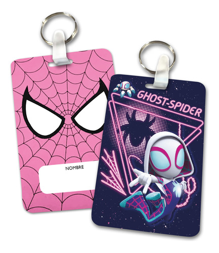 30 Identificadores Mochilas Souvenirs Ghost Spider