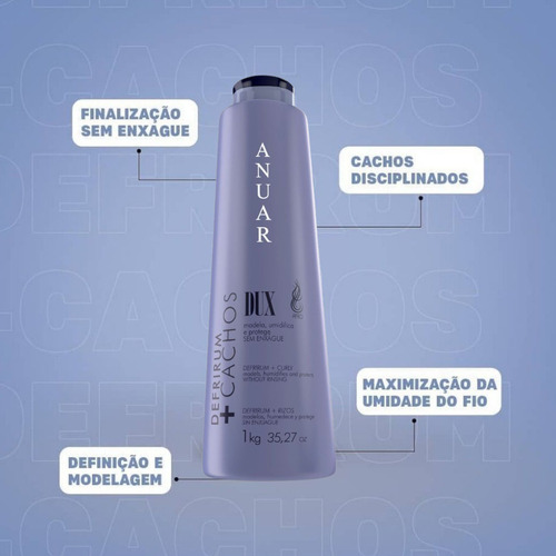 Creme Definidor De Cachos Anuar 1kg Day After Curl Control