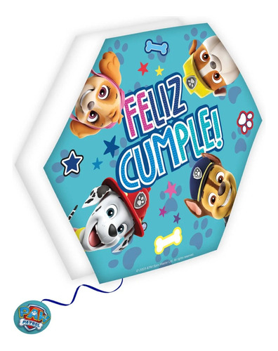 Piñata Plegable Paw Patrol Cumpleaños