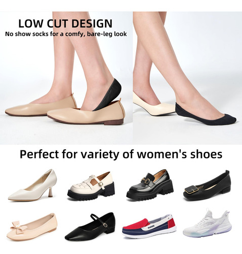 Calcetines Invisibles Para Mujer, 8 Pares,