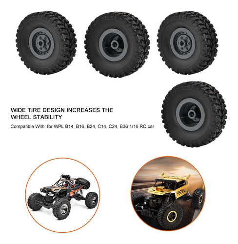 Roda Rc, Pneus De Carro 1/16 Rc, Para Pneus De Carro Rc Mode