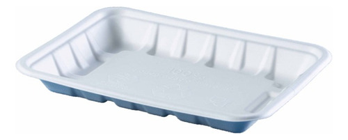 Charola Rectangular 855 Biodegradable Bagazo Caña C/600pzas