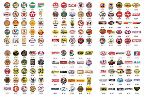 Adesivos Retro Antigos Vintage Automotivos Diversos (15un)