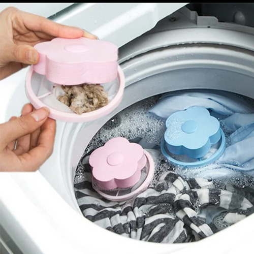 Imagem 2 de 5 de Kit 2 Coletores Tira Pelos Flutuante P/máquinas Lava Roupa