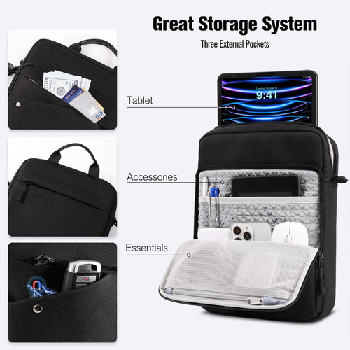 Moko iPad Sleeve Tablet Bag - 12.9 Inch iPad Carrying Case,
