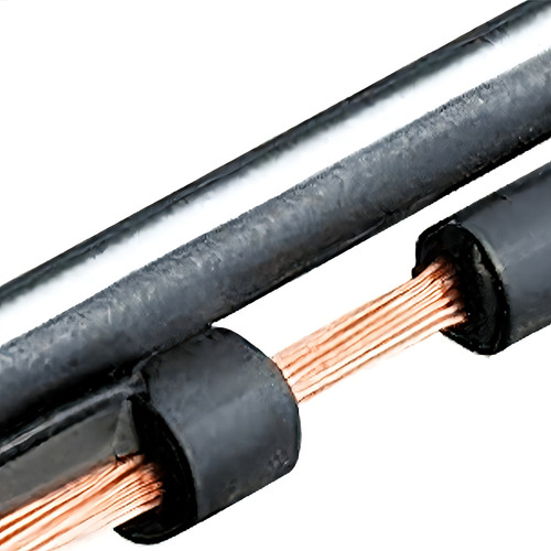 Cabo Polarizado Externo Para Áudio 2x0.50 - Preto 5 Mt