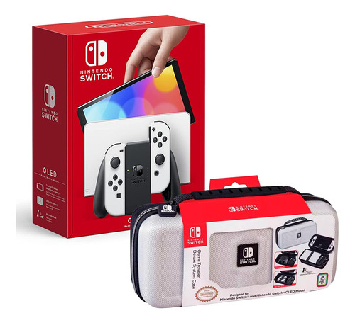 Consola Nintendo Switch Oled Blanco + Estuche 1680 Blanco