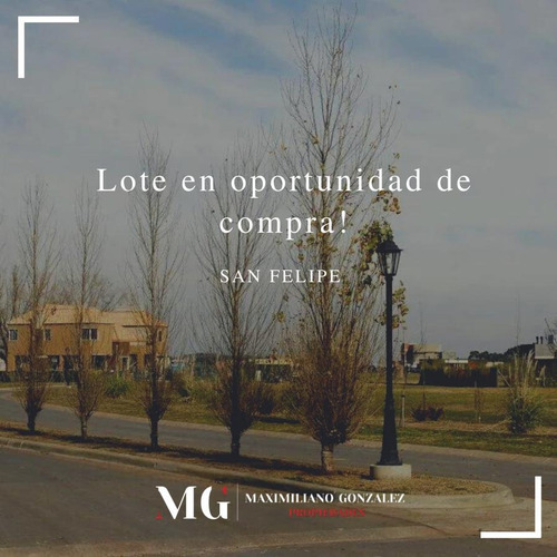 Imagen 7 de 9 de Lote En Venta Barrio Privado San Felipe Canning