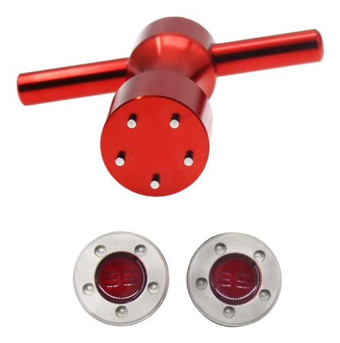 Histar 2pcs Golf Peso Rojo Personalizado Llave Roja Para Tit