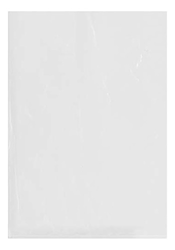 Plymor Flat Open Clear Plastic Poly Bags, 1.25 Mil, 14  X 20