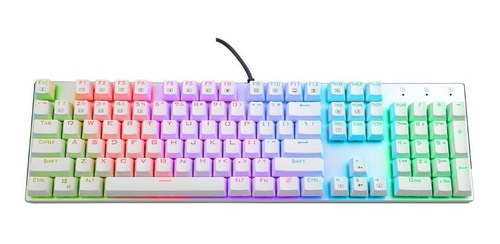 Teclado Gamer Iluminado Rgb Luz Led Full Color Gaming Vr6