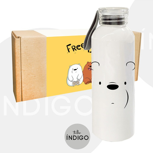 Botella We Bare Bears Osos Escandalosos Personalizad Espiral