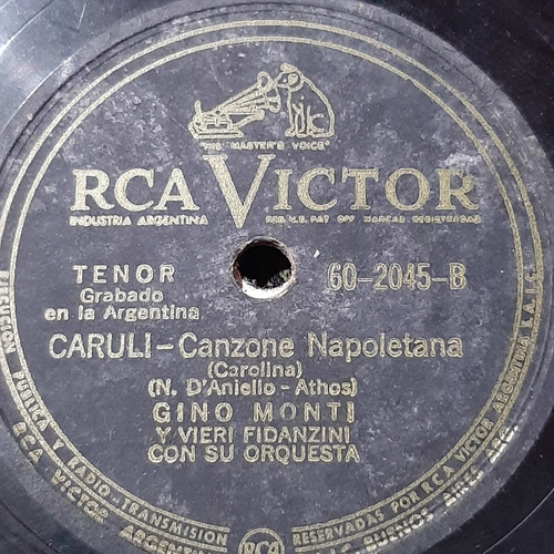 Pasta Gino Monti Vieri Fidanzini Rca Victor C286