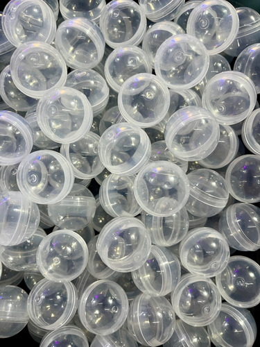 1000 Capsulas Esferas De 2 Pulgadas Chiclera Transparentes