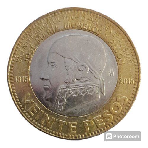 Moneda Conmemorativa De José Maria Morelos Y Pavón 