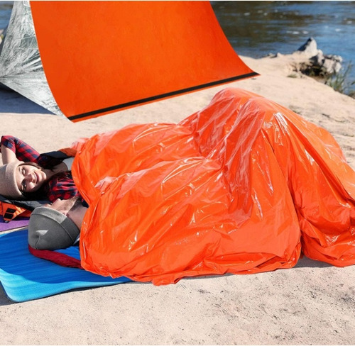 . Saco De Dormir De Emergencia De 2 Piezas Saco De Vivac