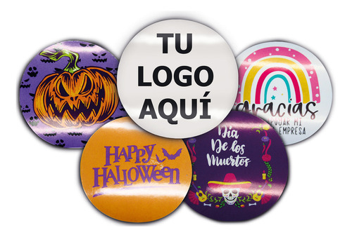 Etiqueta Circular Redonda Personalizada de 3 a 10 cm