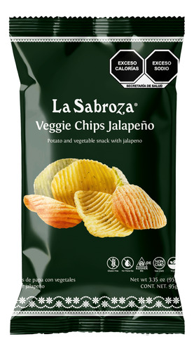 Veggie Chips Jalapeño 95gr 15 Pack