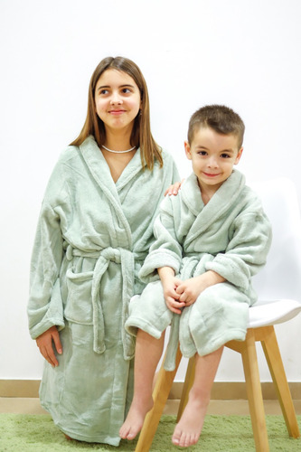 Bata Baño Infantil Pijama Niños No Polar Abrigada Dkama
