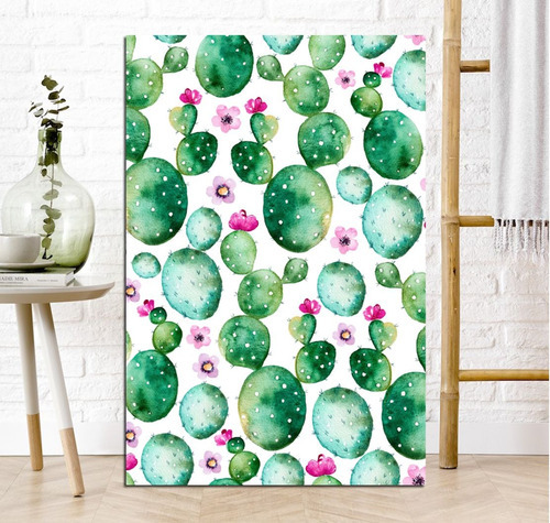 Vinilo Decorativo 20x30cm Cactus Cardon Tunas Flor