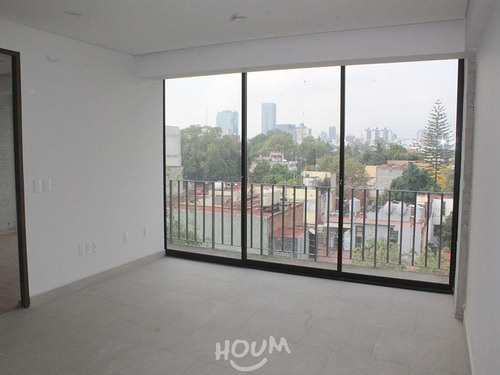Departamento En Insurgentes Mixcoac, Benito Juárez Con 1 Habitaciones