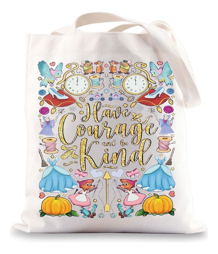 Bwwktop Princesa Cenicienta Canvas Bag Bag Fairy Tales Fans