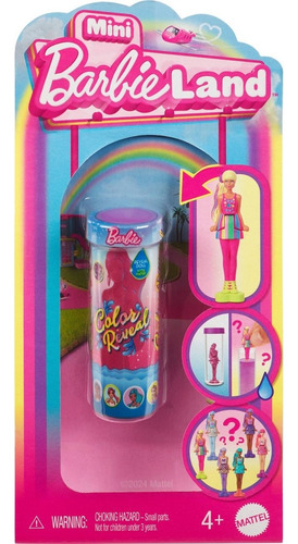 Barbie Miniatura, Con Revelación De Agua Sorpresa. 38.1 Mm