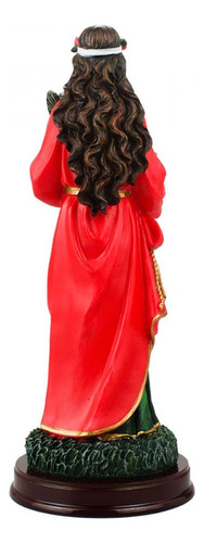 Santa Luzia Realista Imagem Religiosa 24 Cm Cor Colorido