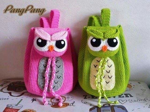 Patrones Mochilas Amigurumis Crochet X10(ingl.)+1 Reg.