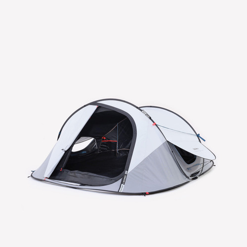 Casa De Campaña 3 Personas 2 Seconds Fresh & Black Quechua Color Blanco