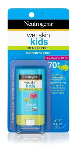 Protetor Solar Neutrogena Wet Skin Kids Stick Spf 70 Bastão