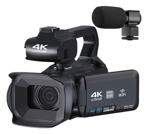4k Cámara Ultra Hd Videocámaras 64mp Wifi App Cámara
