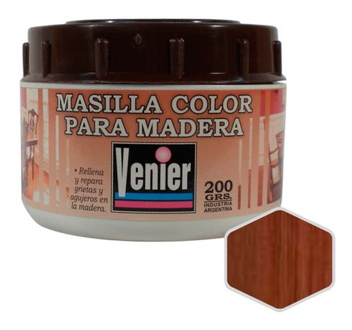 Masilla Para Madera Venier | +8 Colores | 200cc