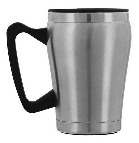 Taza Térmica Doble Pared Acero Inoxidable Y Asa Cap. 250 Ml