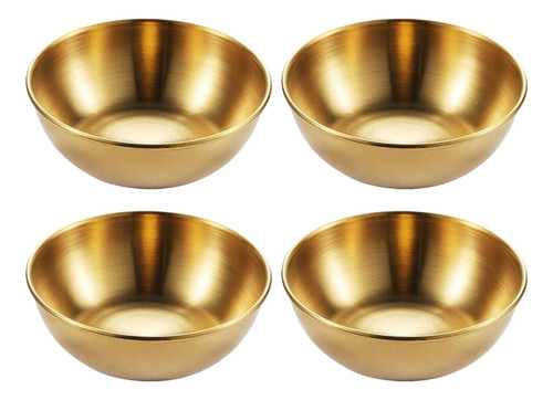 Plato Mini Plates Golden Salsera Doméstico, 4 Unidades