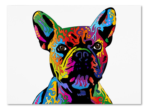 Lienzo Decorativo Para Pared De Bulldog Frances De Michael T