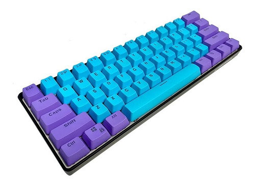 Teclado Skyloong Sk61 60% Optico Gateron Yellow Keycaps Blue