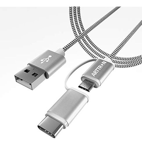 Arttron Tipo C Y Micro Usb 2 En 1 Cable De Carga Rápida, 1x1