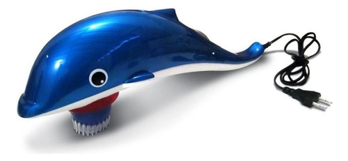 Masajeador corporal orbital infrarrojo eléctrico Dolphin de color azul 127 v