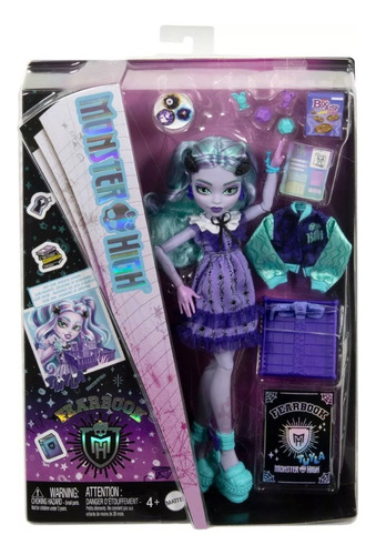 Monster High Fearbook Muñeca Twyla Fashion Universitaria