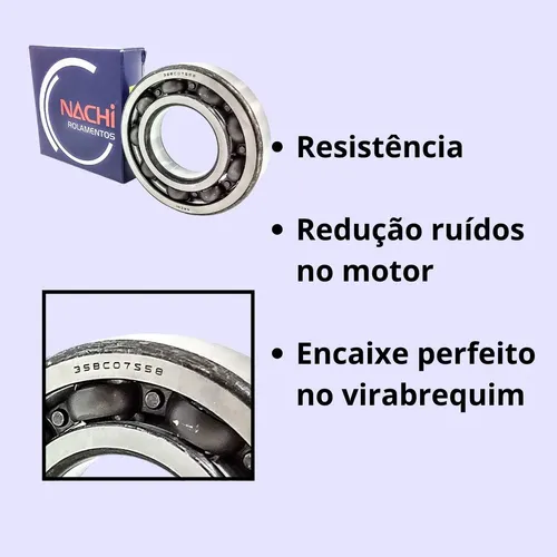 Rolamento Virabrequim Titan 150 Esq Nachi Original 35bc07s58