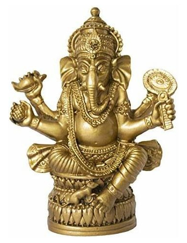 Figura Decorativa Estatua De Ganesha Elefante Dios Hindú De