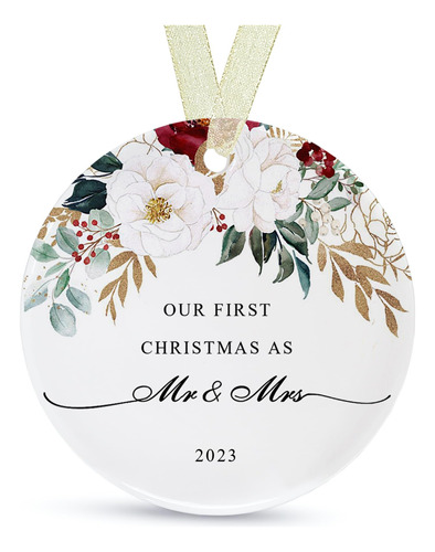 Primera Navidad Como El Sr. Y La Sra. Ornament 2023,1 ° Ano